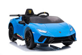 TPFLiving Elektro-Kinderauto Lamborghini Huracan - Kinderauto - Elektroauto - Ledersitz und Sicherheitsgurt